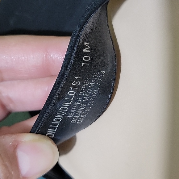 Steven Madden Dillion Black Strap Block Heel Nubuck Leather 10 Classic Cocktail - Picture 16 of 16